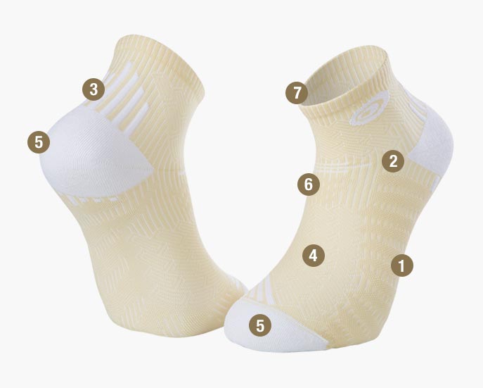 Socks RUN Elite cream
